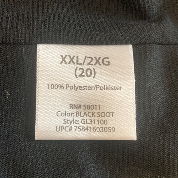 George Black Sheer Three Quarter Sleeve Gathered V Neck Blouse Size 20 - Picture 7 of 7